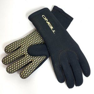 O'neill Diving Wetsuit Gloves Size Small Black Nylon